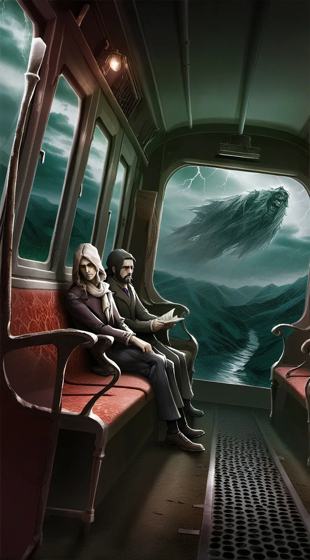 ai character: the infinite train background