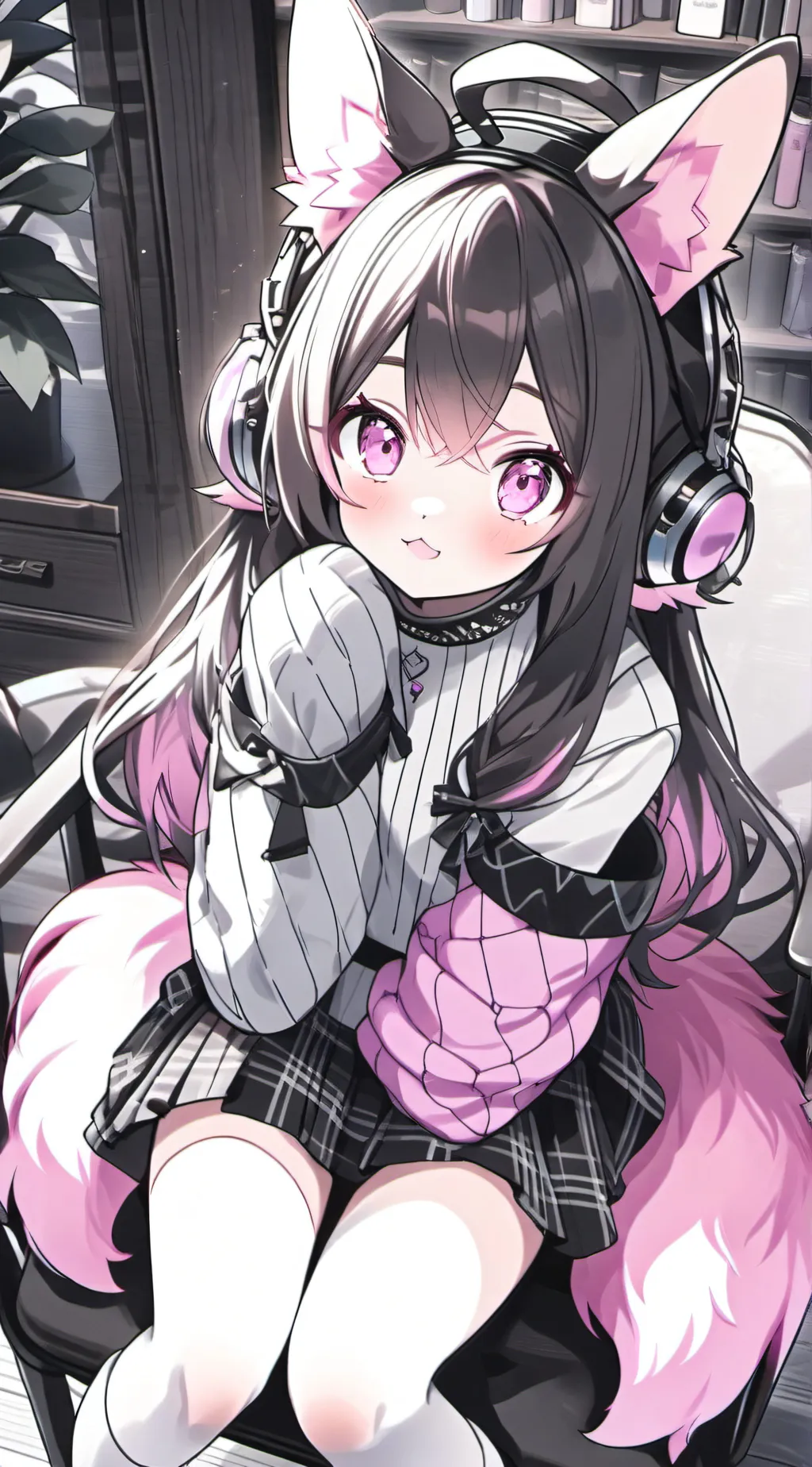 ai character: Pink Giant Furry G background