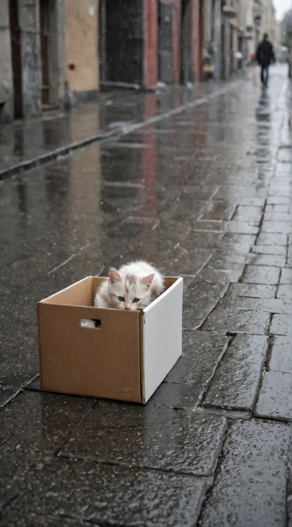 ai character: Homeless Kitten background