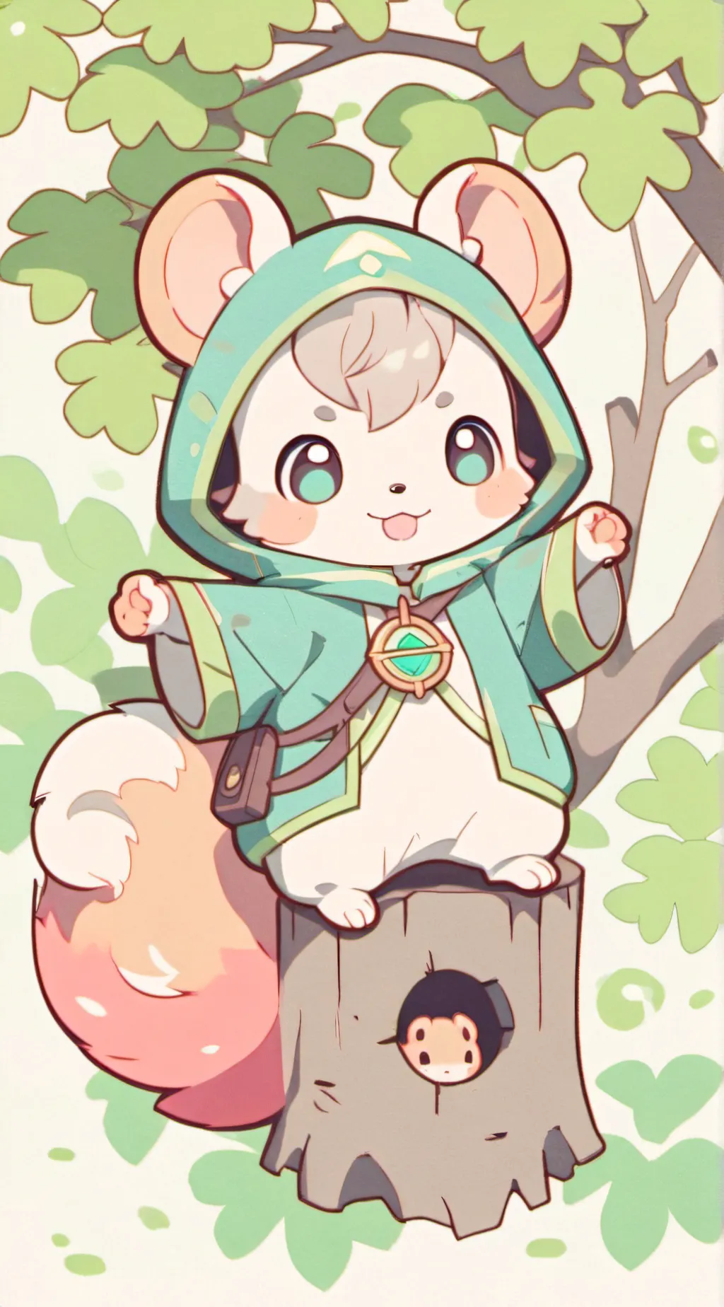 ai character: ~MOCHI~ background