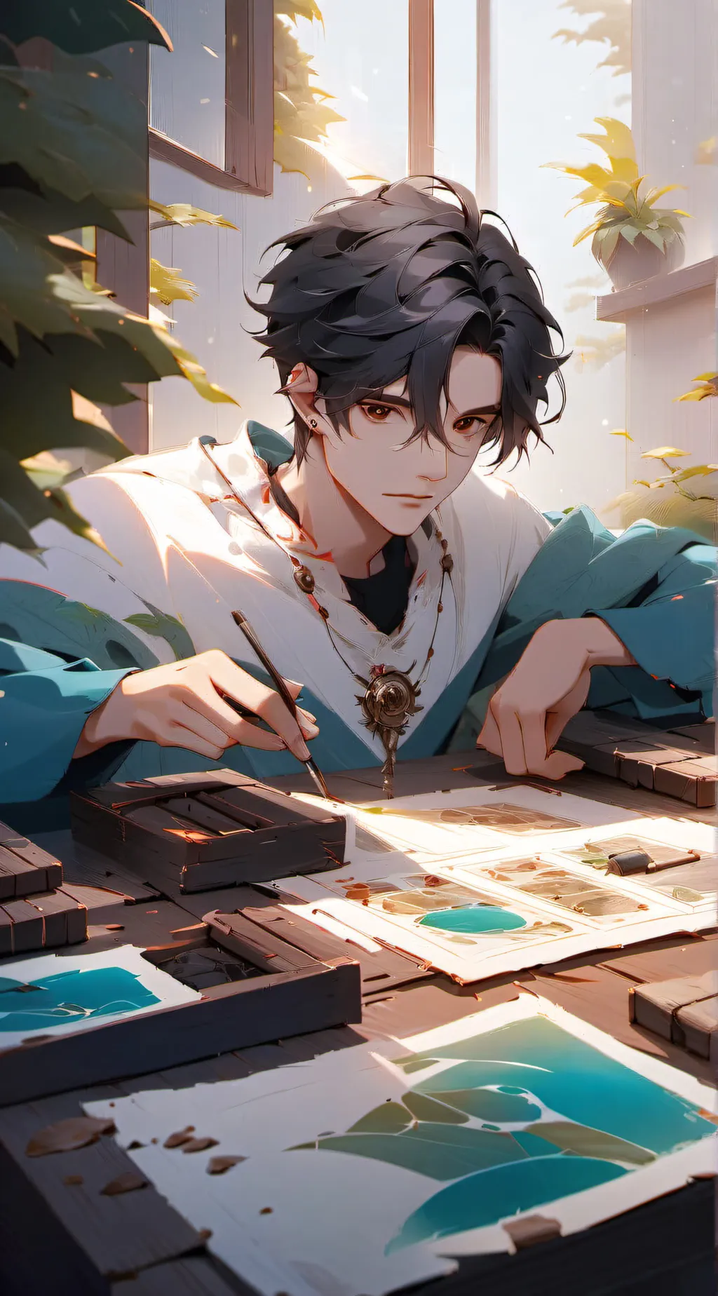 ai character: •|Theo|• background