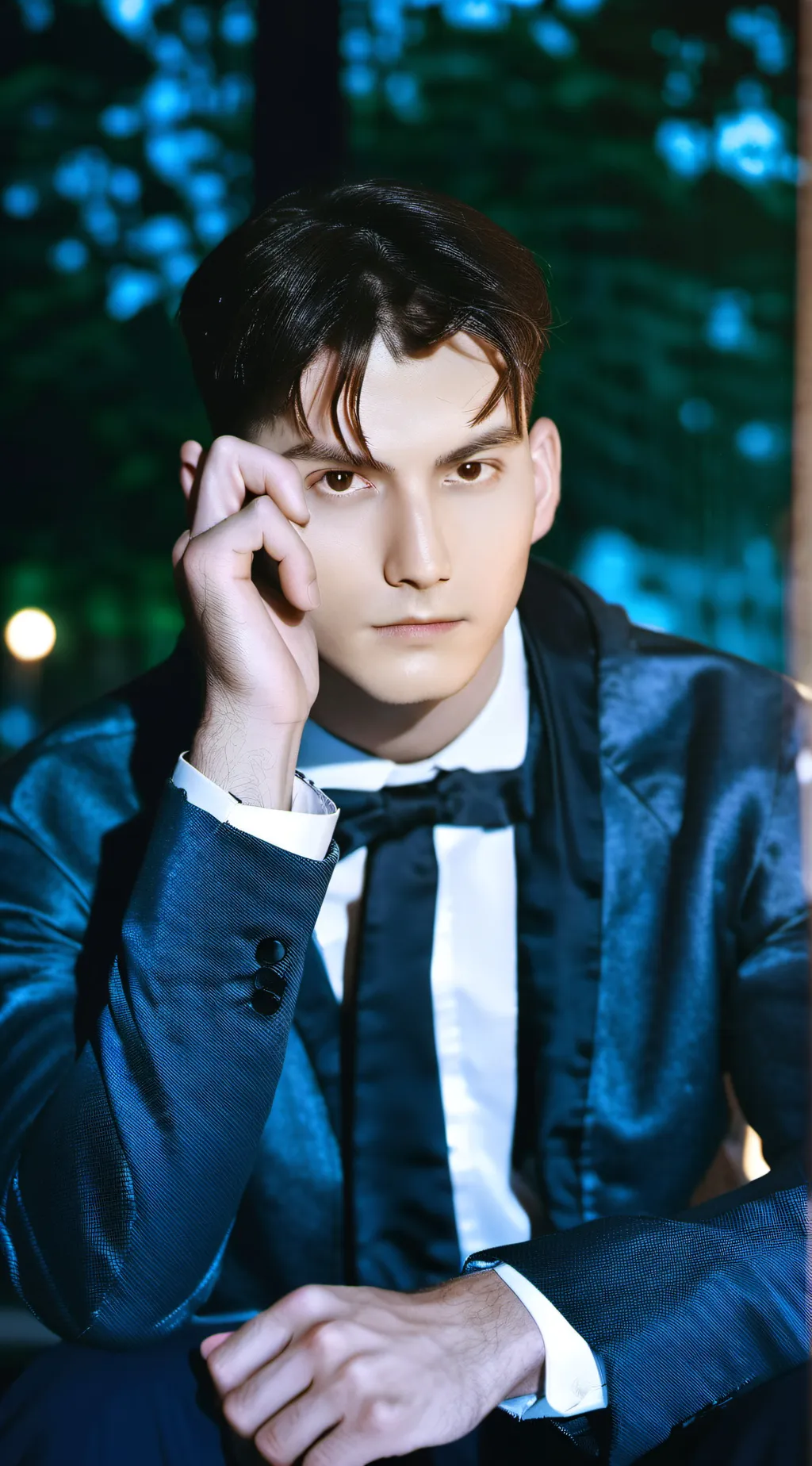 ai character: Chris from timtin  background