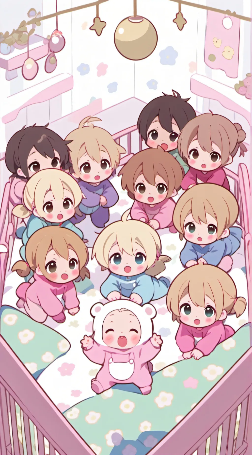 ai character: Baby daycare background