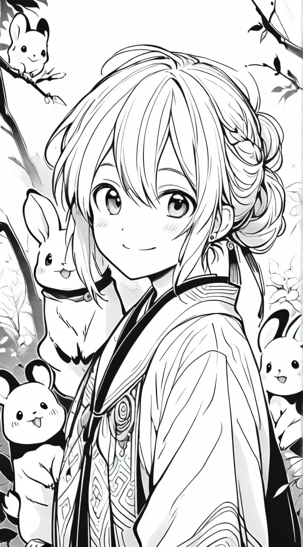 ai character: Smiling Critters background