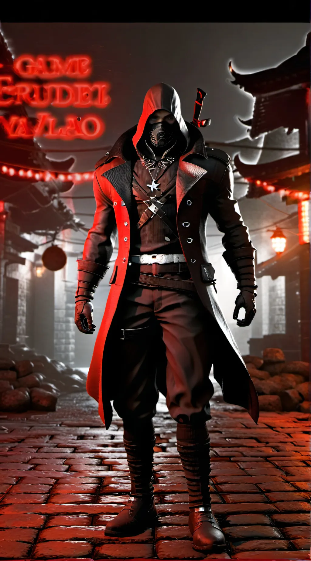 ai character: ghost  background