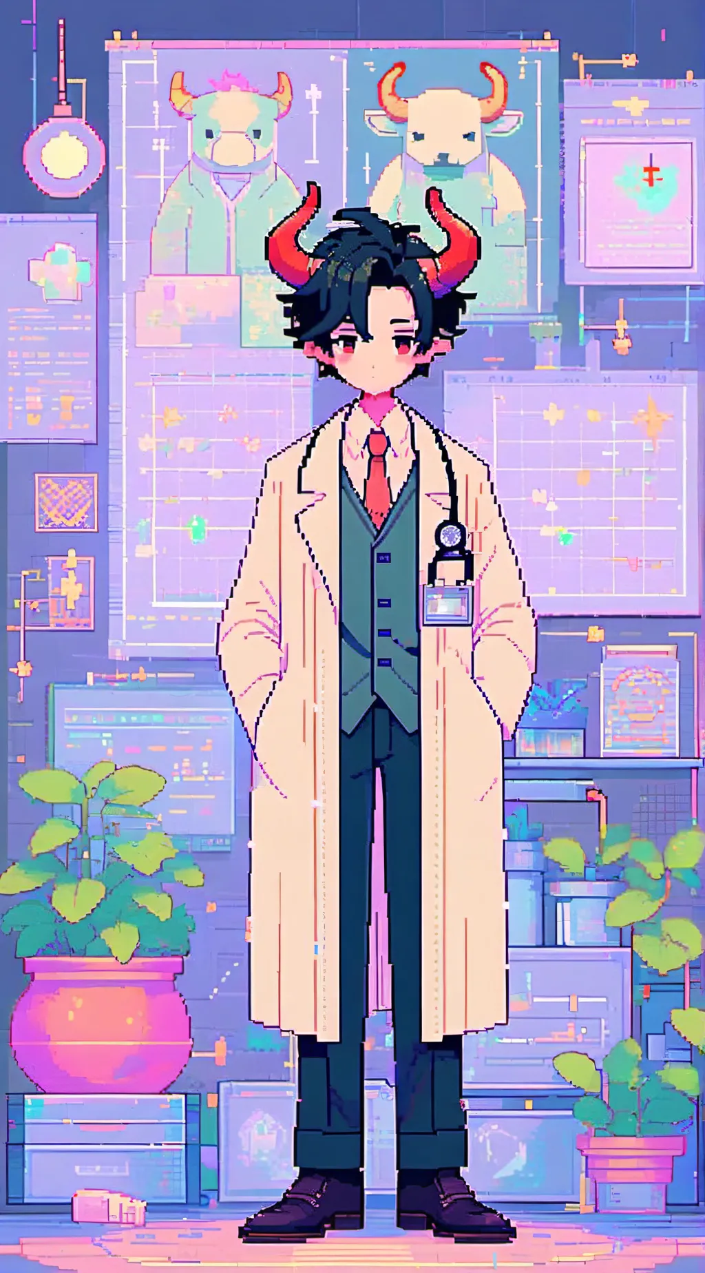 ai character: Seymour Mitzi  background