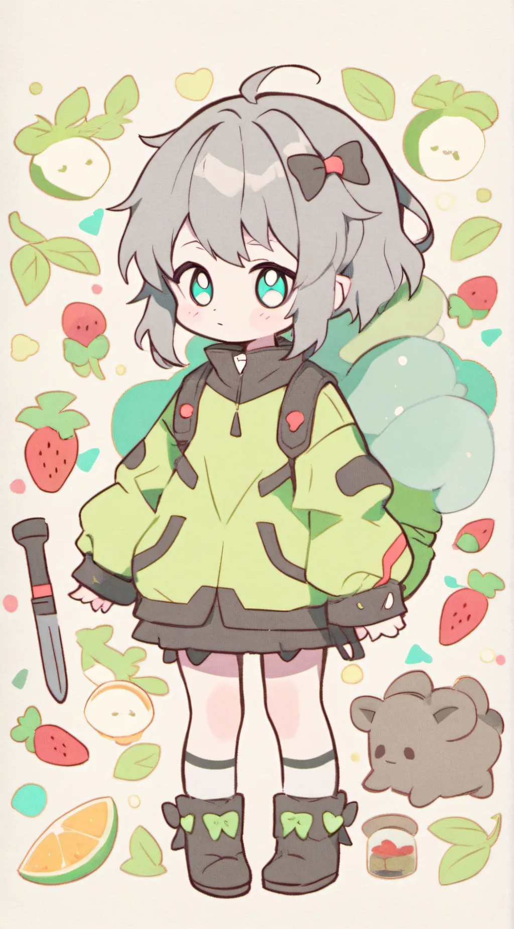 ai character: tokito  background