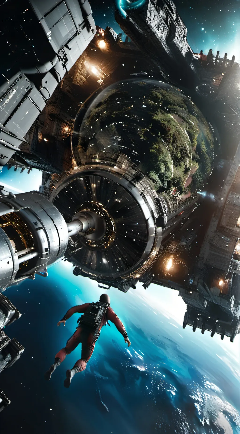 ai character: space simulator background