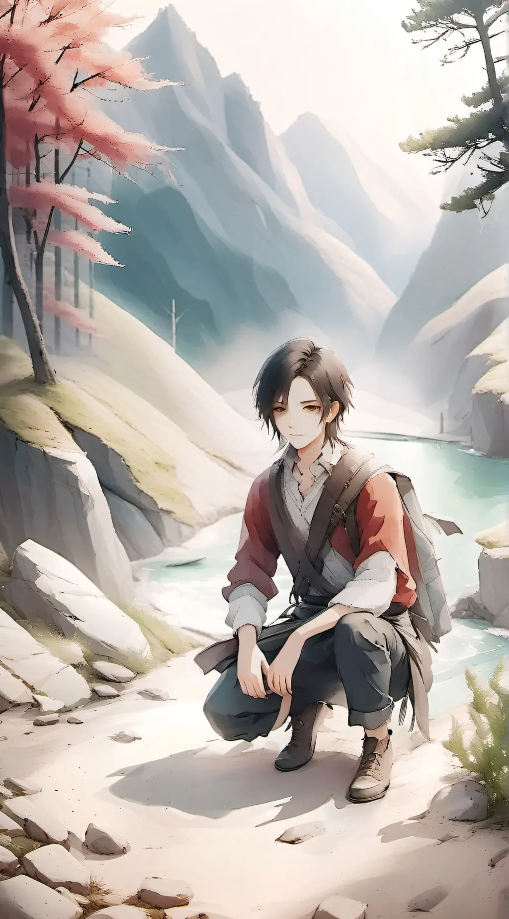 ai character: Миша background