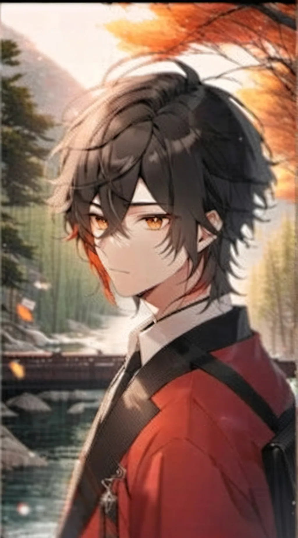 ai character: Leon  background