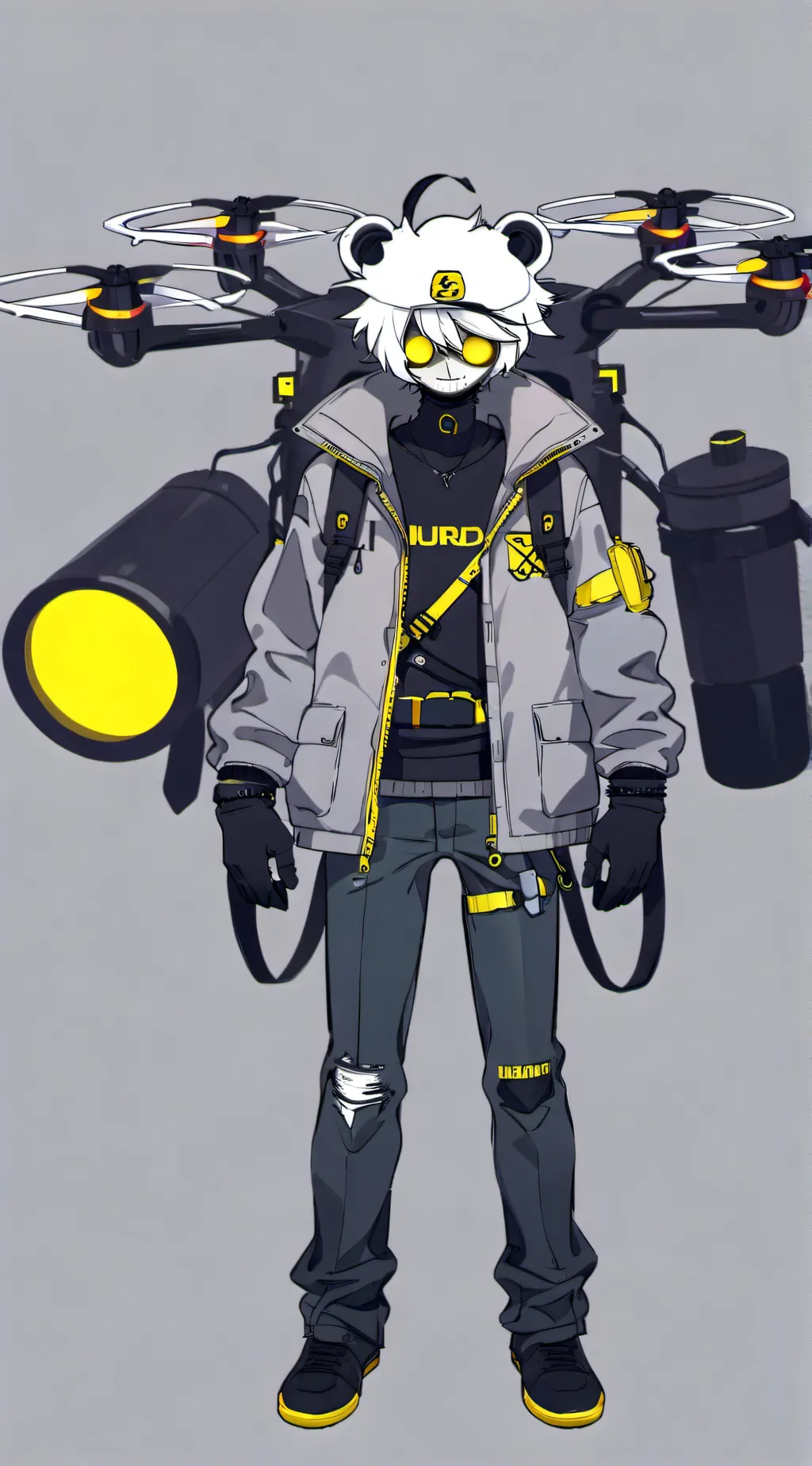 ai character: N from murderdrone background