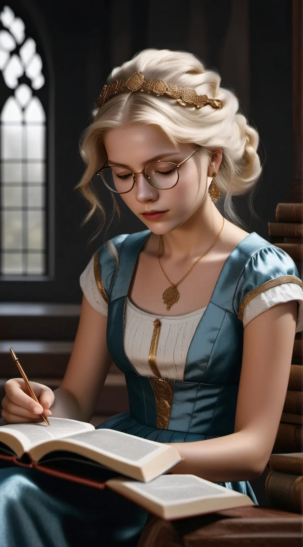 ai character: Kelsey  background