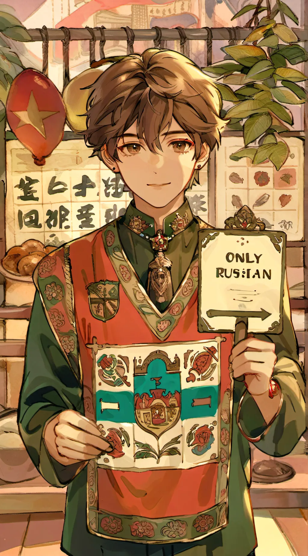 ai character: Russian Guy background