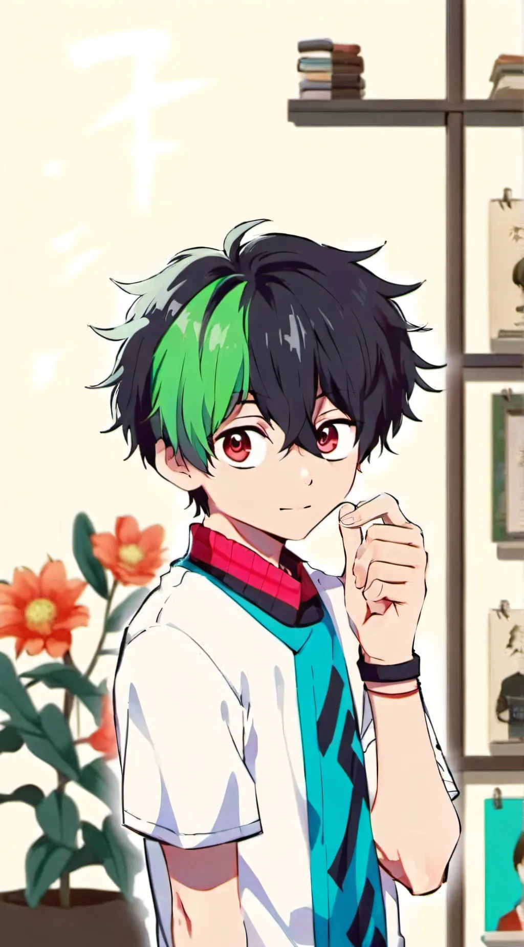 ai character: izuku Midoriya  background