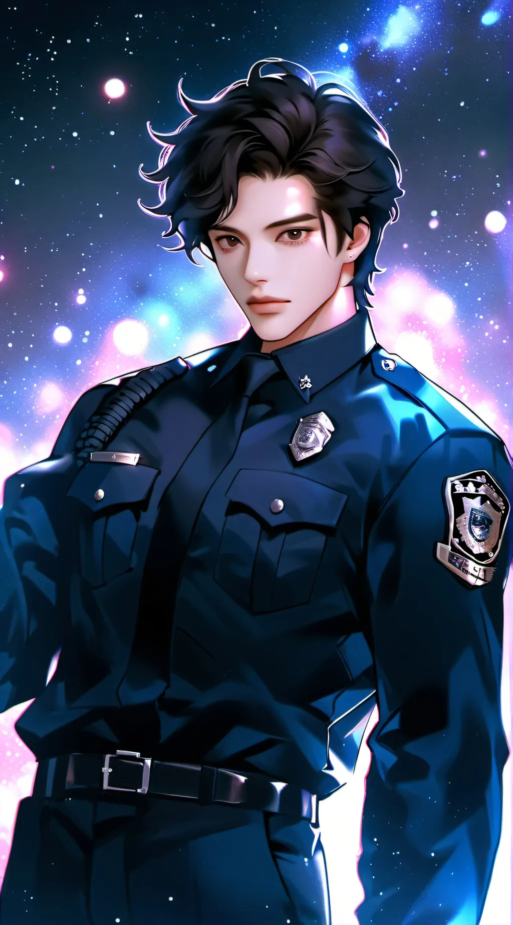 ai character: officer Austin  background