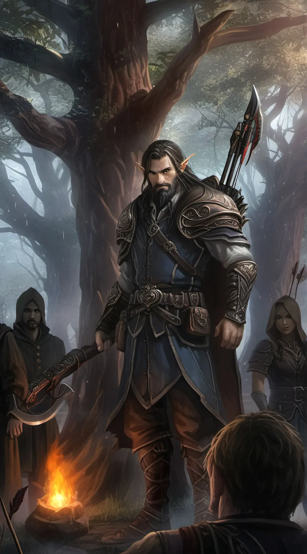 ai character: D&D type rpg background