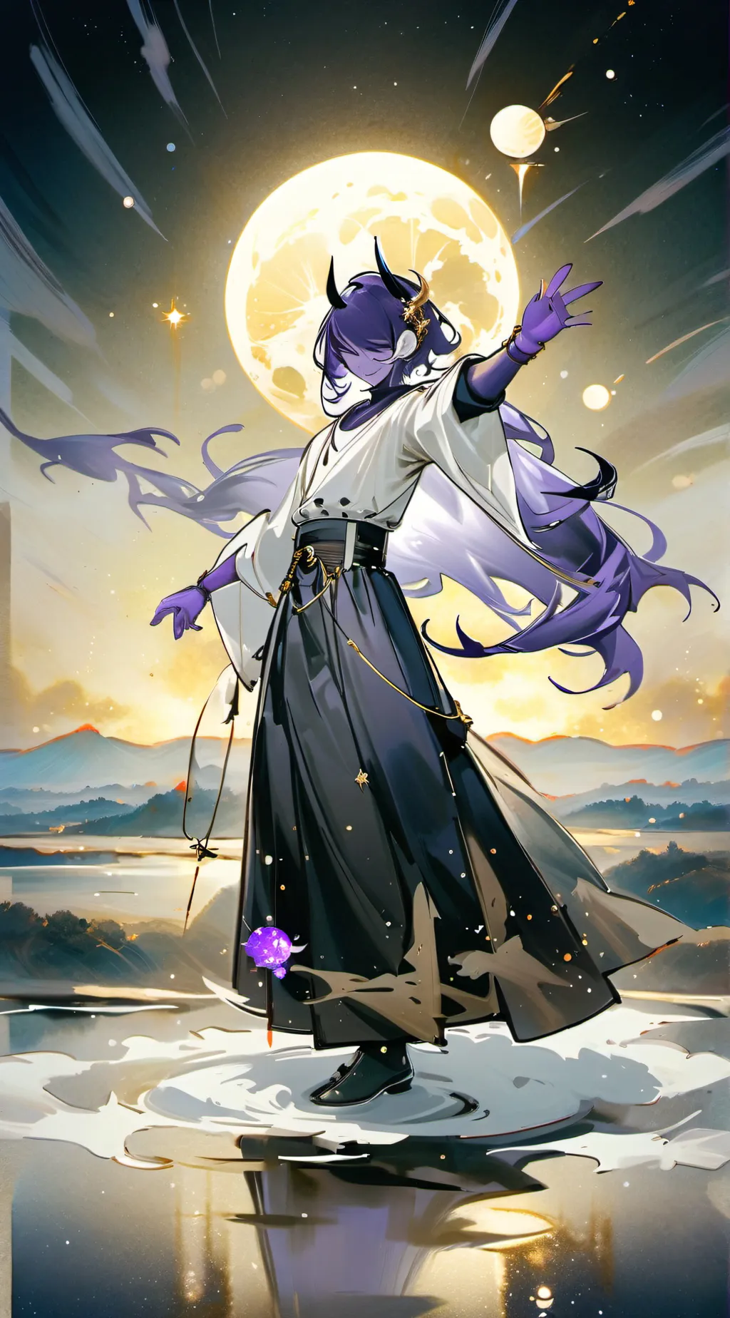ai character: Luna background