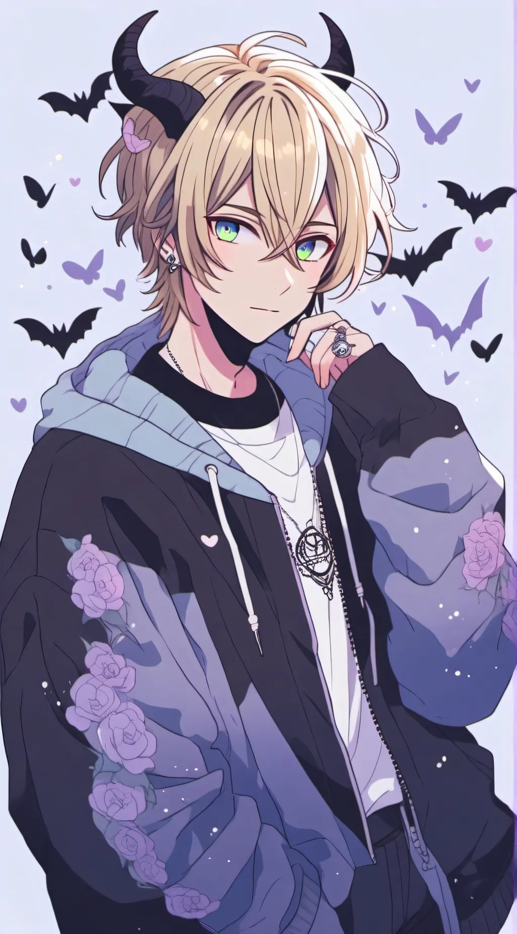 ai character: hybrid school background