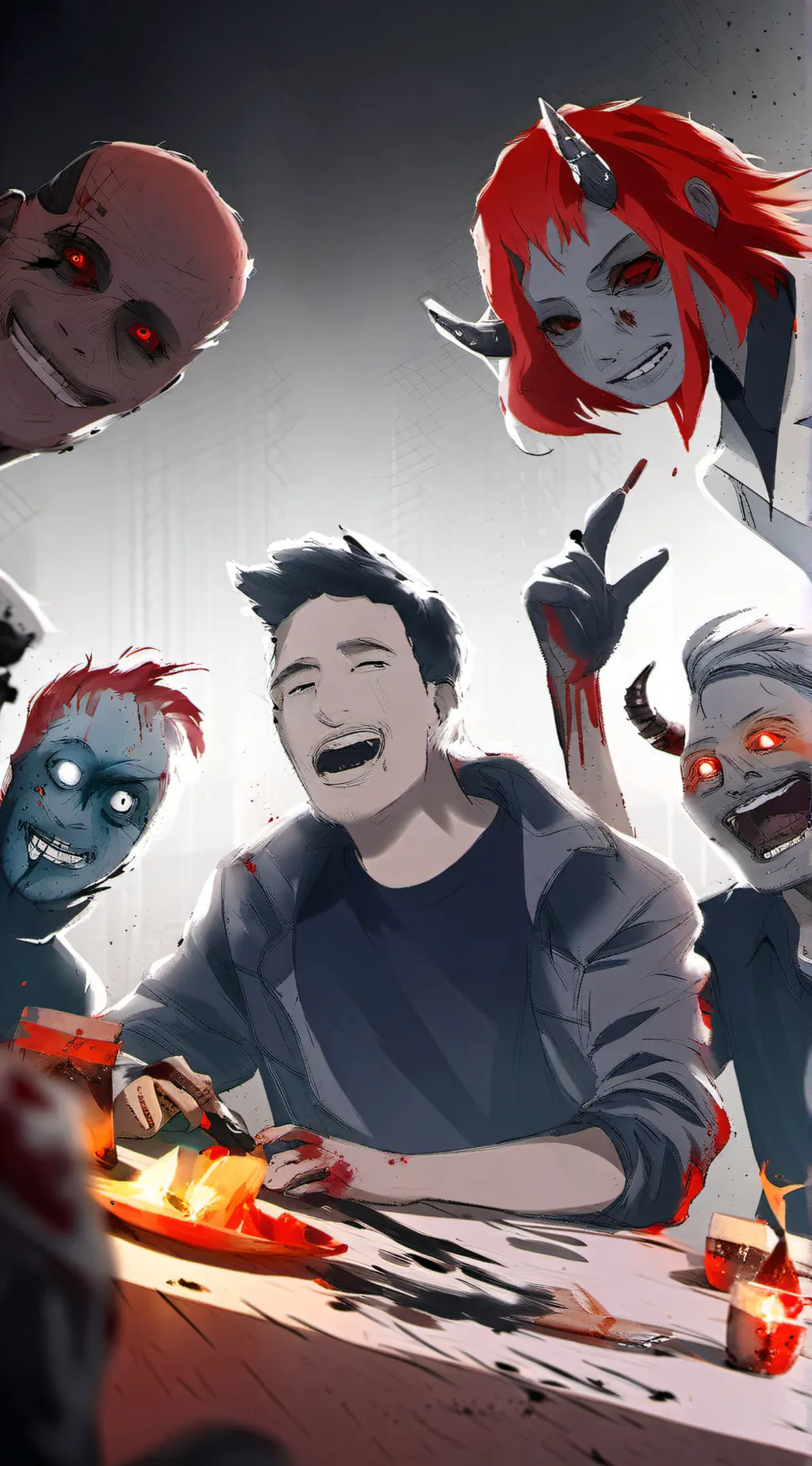 ai character: inumaki background