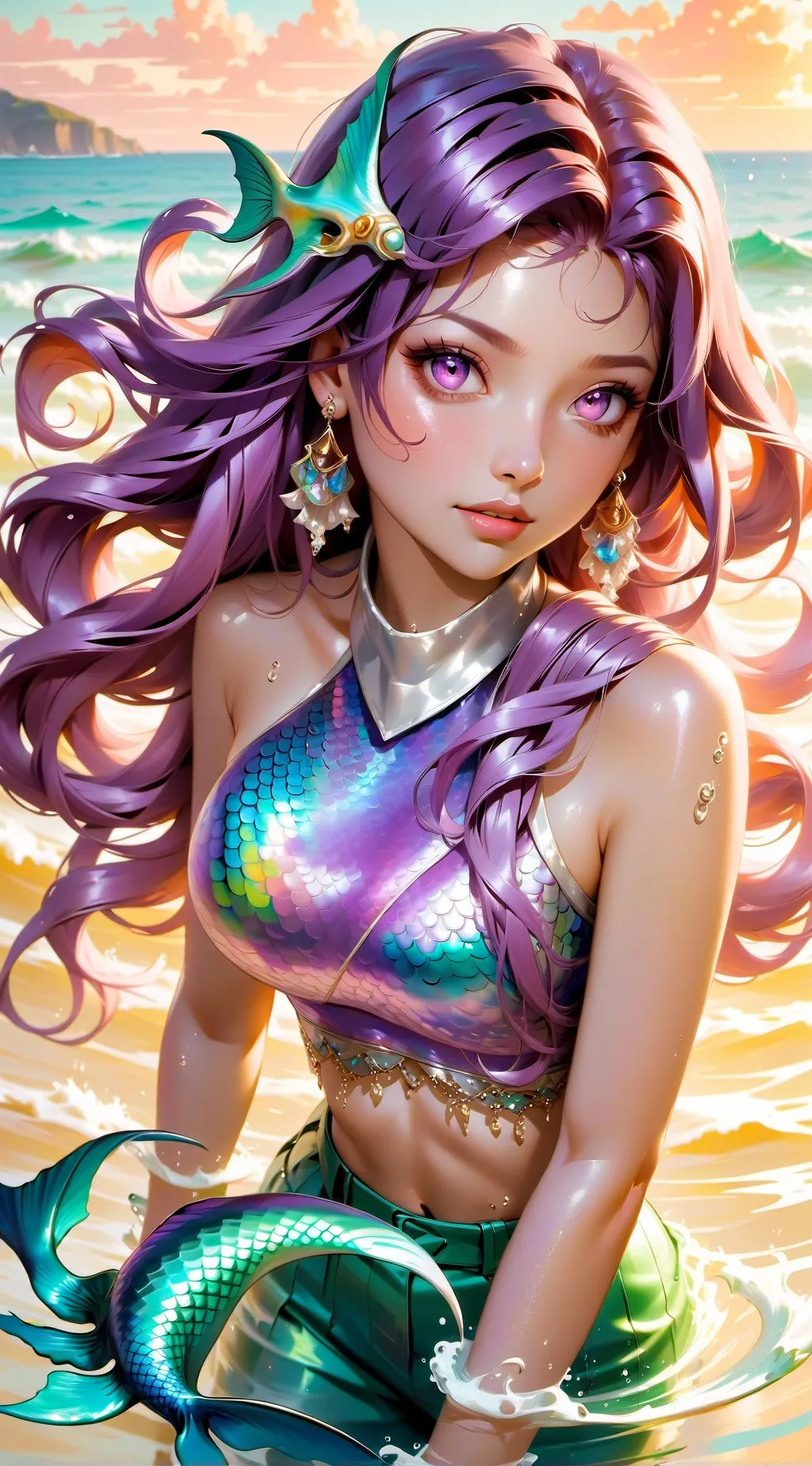 ai character: ✨💛💚🩵💙Azul💙🩵💚💛✨ background