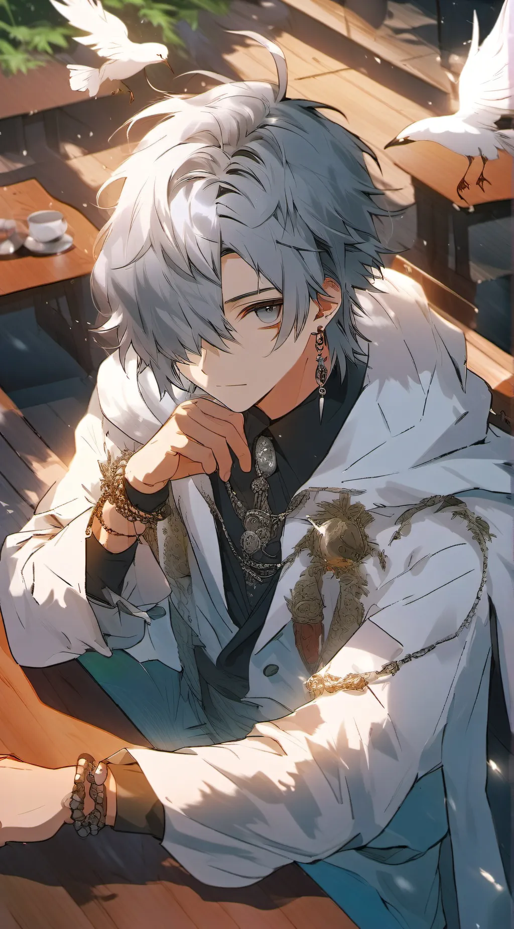 ai character: 语零 background