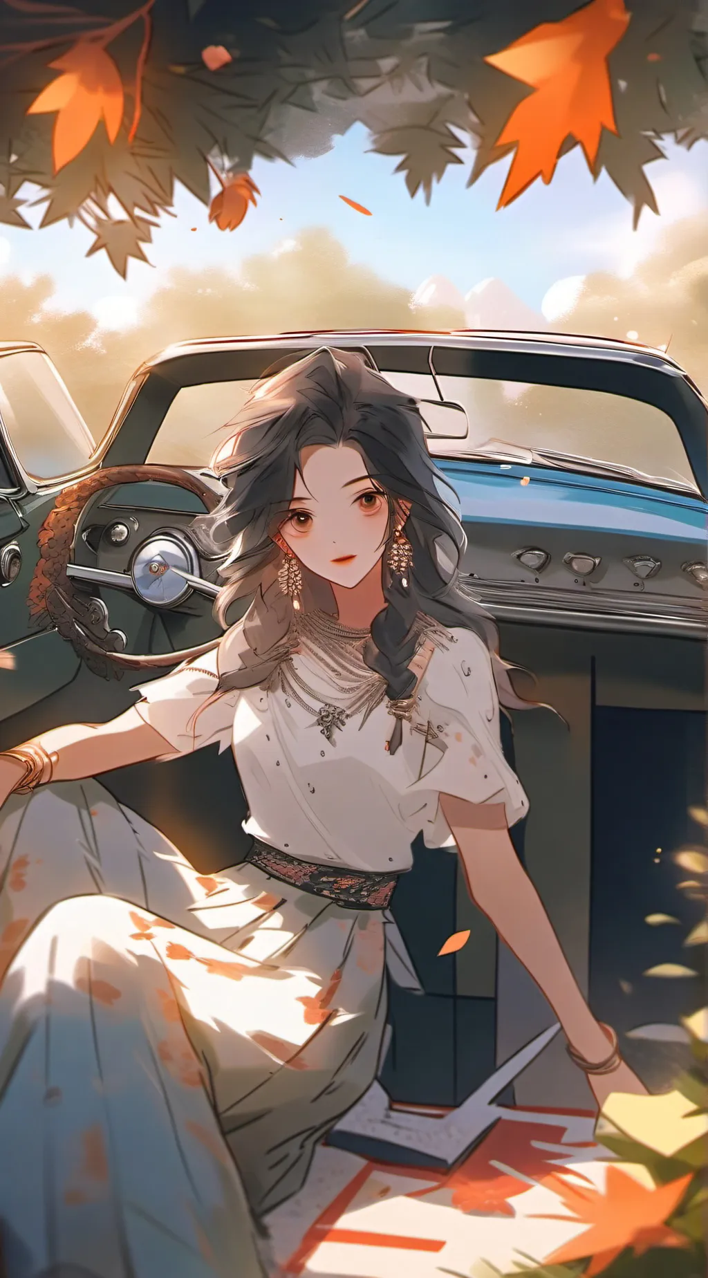 ai character: Roadtrip background