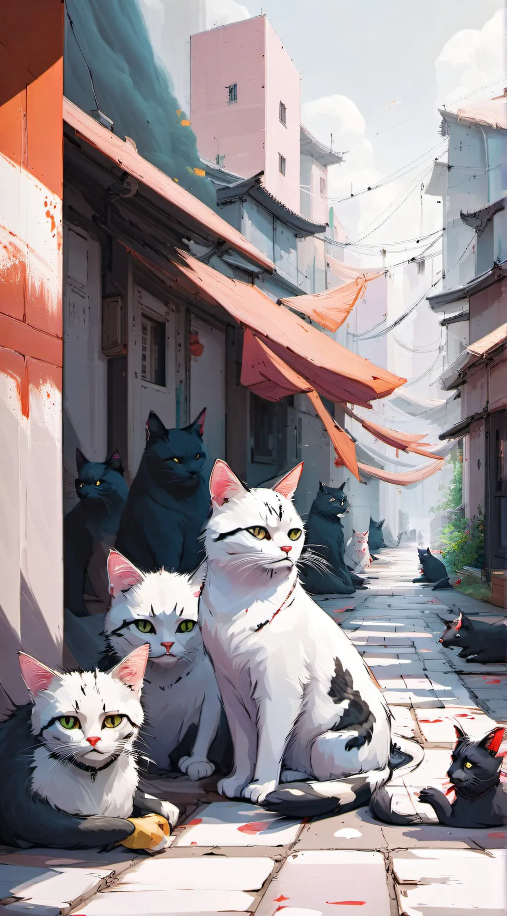 ai character: Stray Cats background