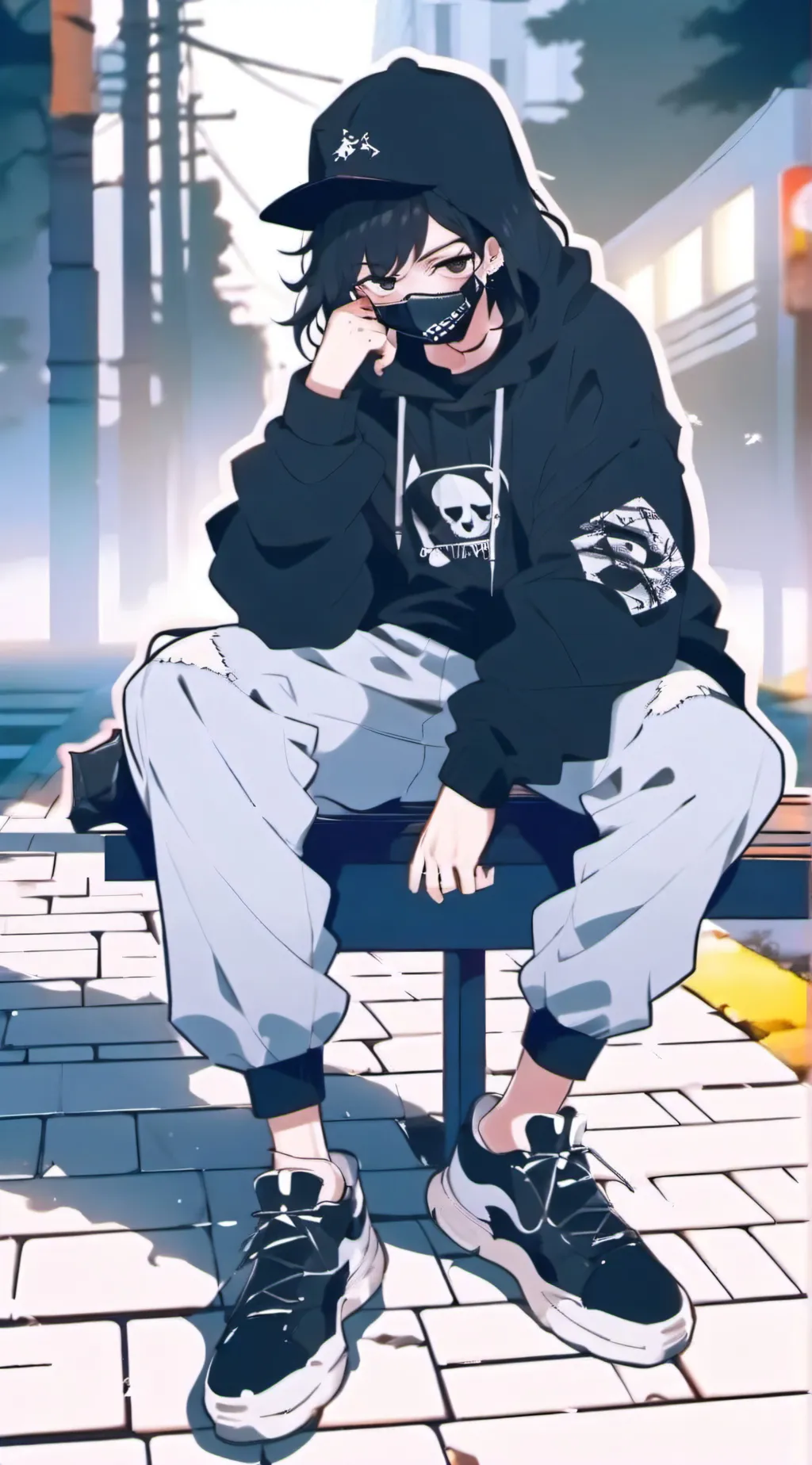 ai character: stacy background