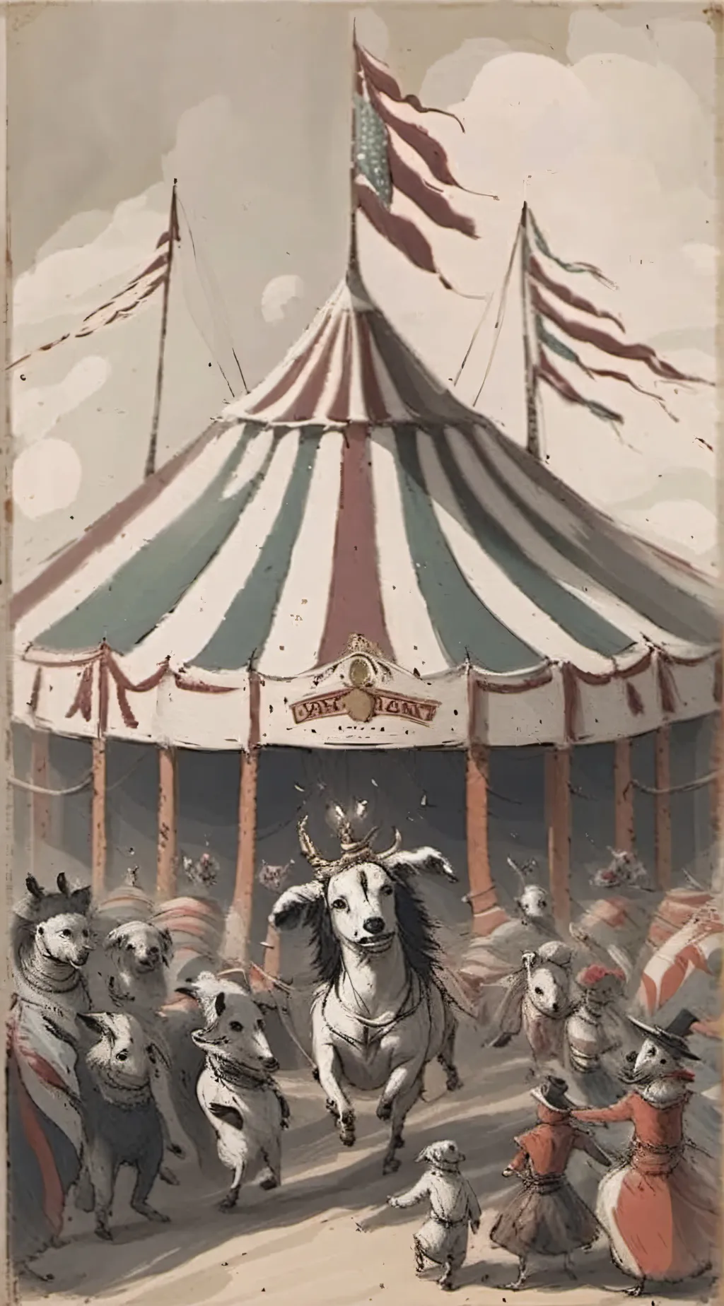 ai character: tadc x HH background