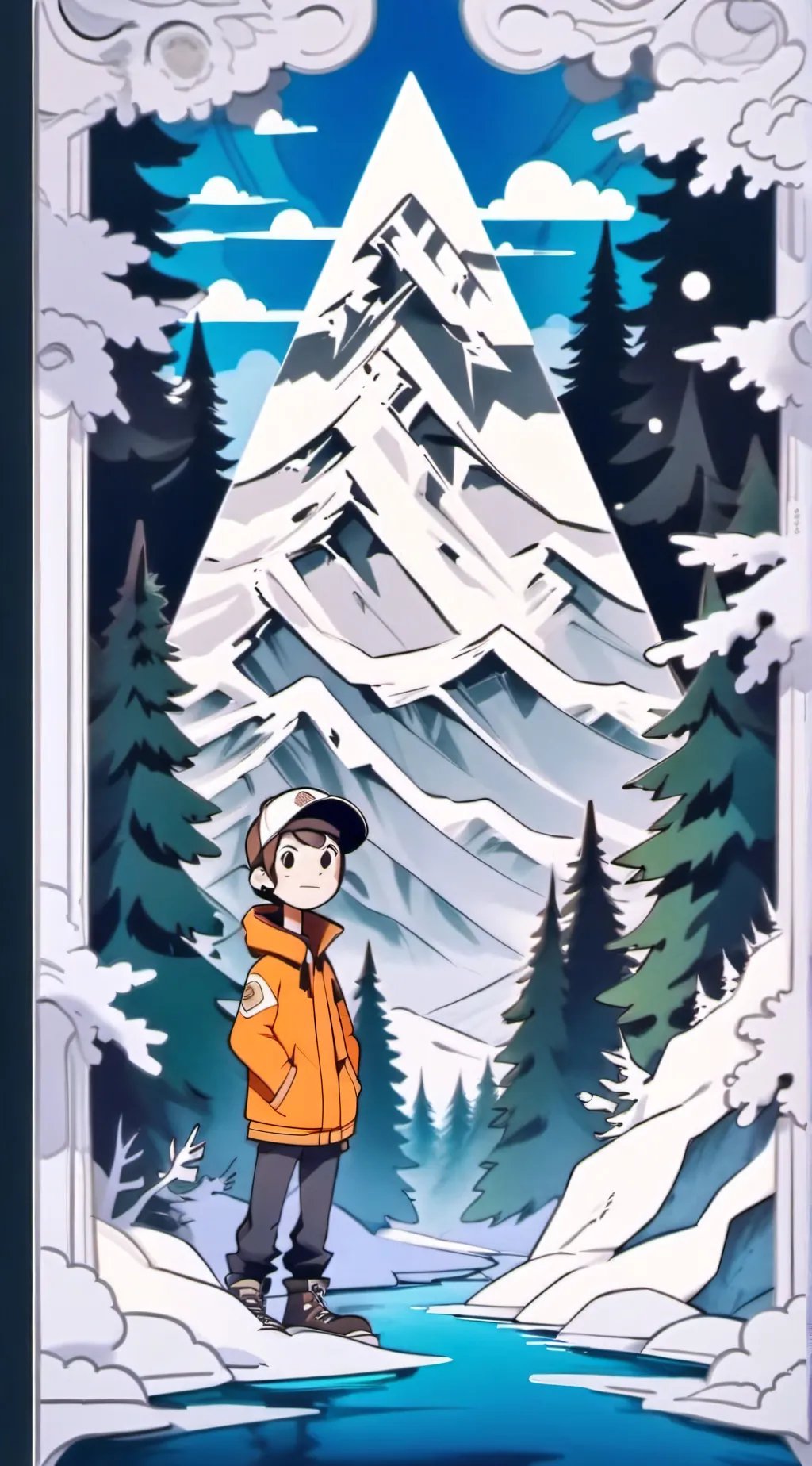 ai character: gravity falls background