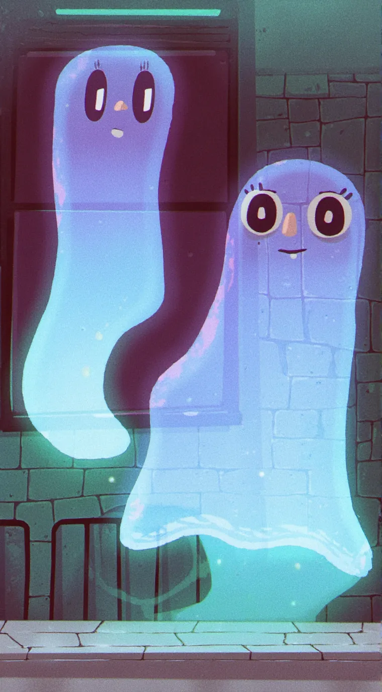 ai character: ghost house 🏠 background