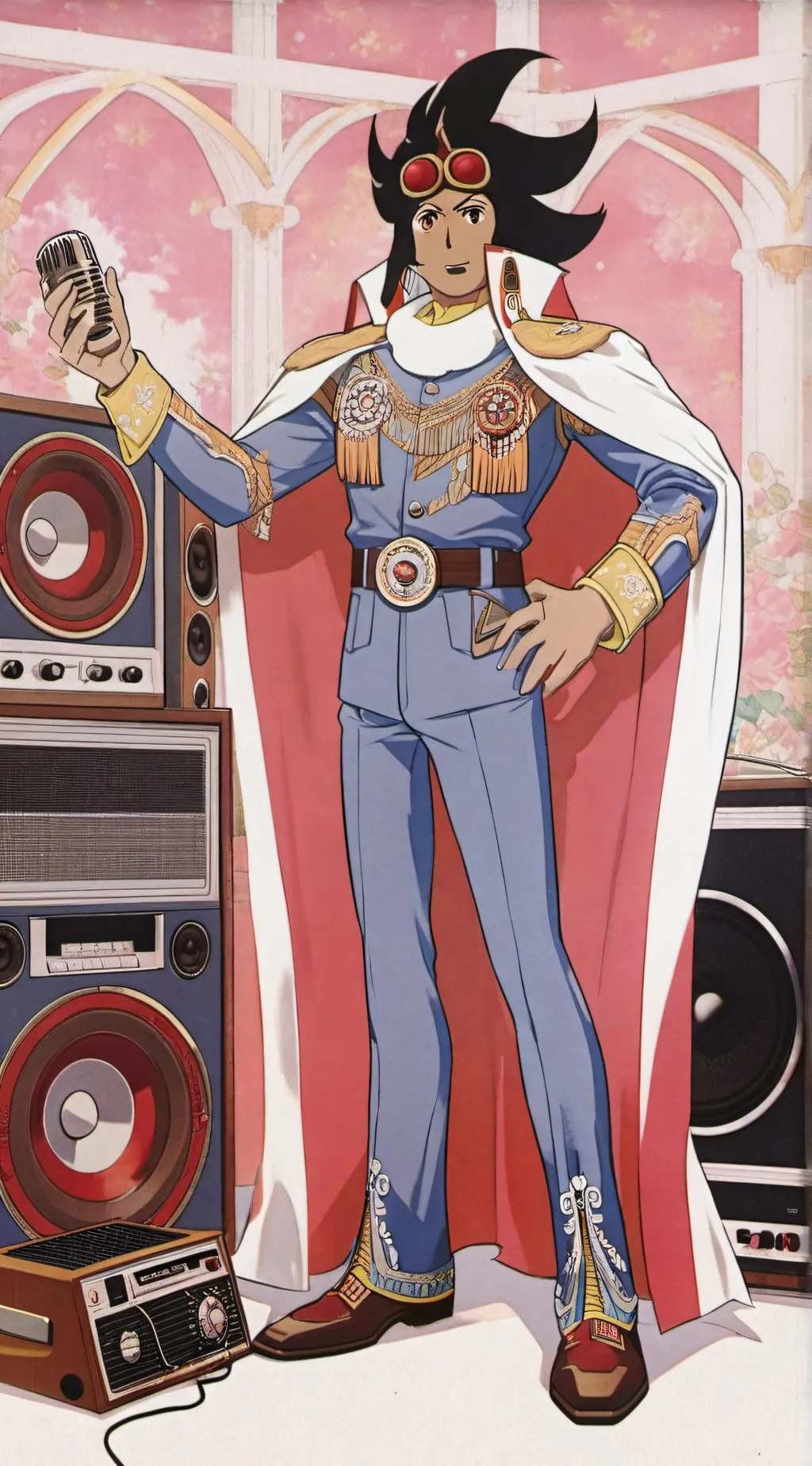 ai character: titan speakerman background