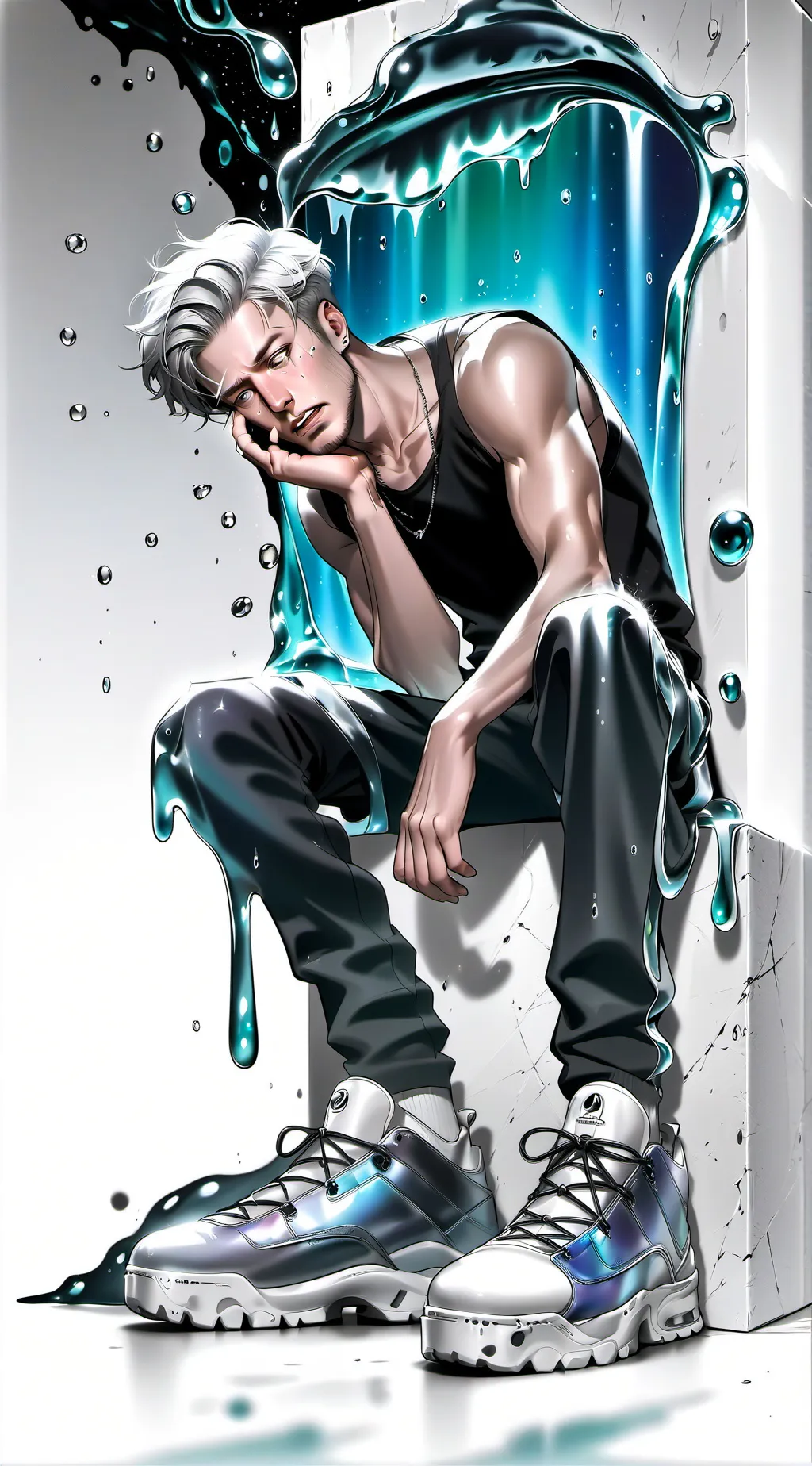 ai character: goodbye background