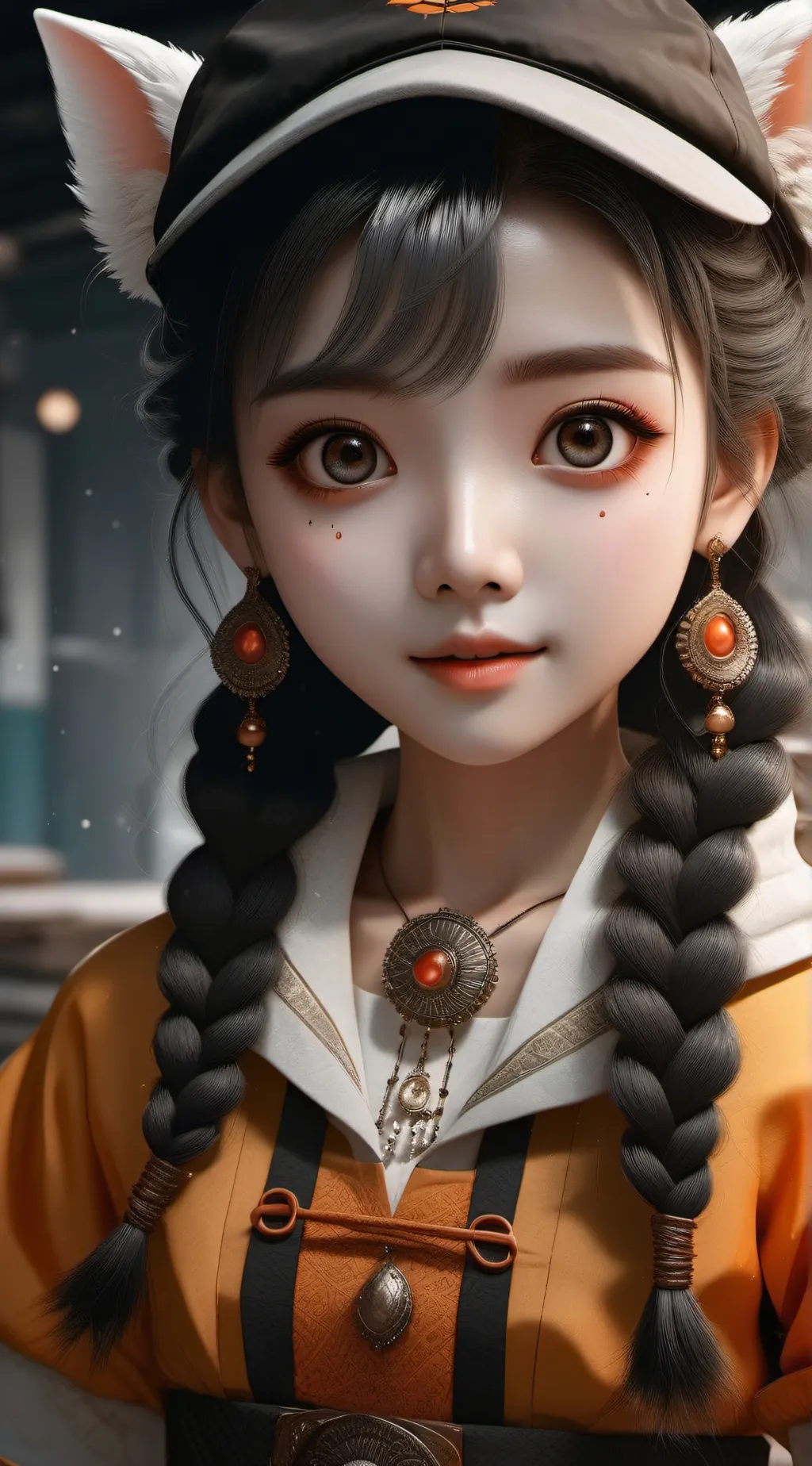 ai character: anoing ah girl background