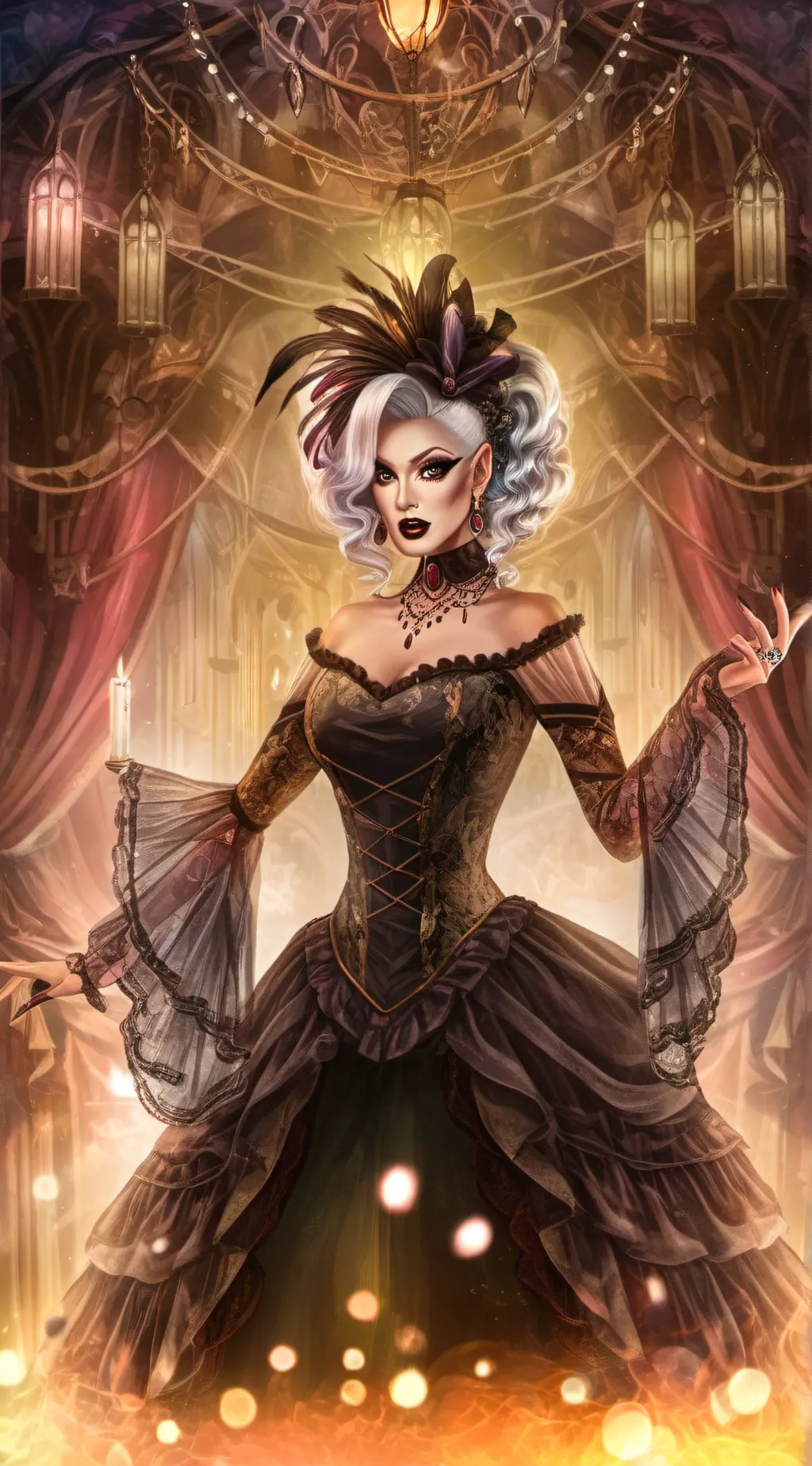 ai character: RuPaul Drag Race  background