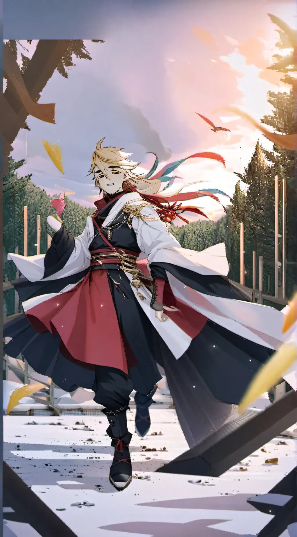 ai character: DS pick me (beach) background