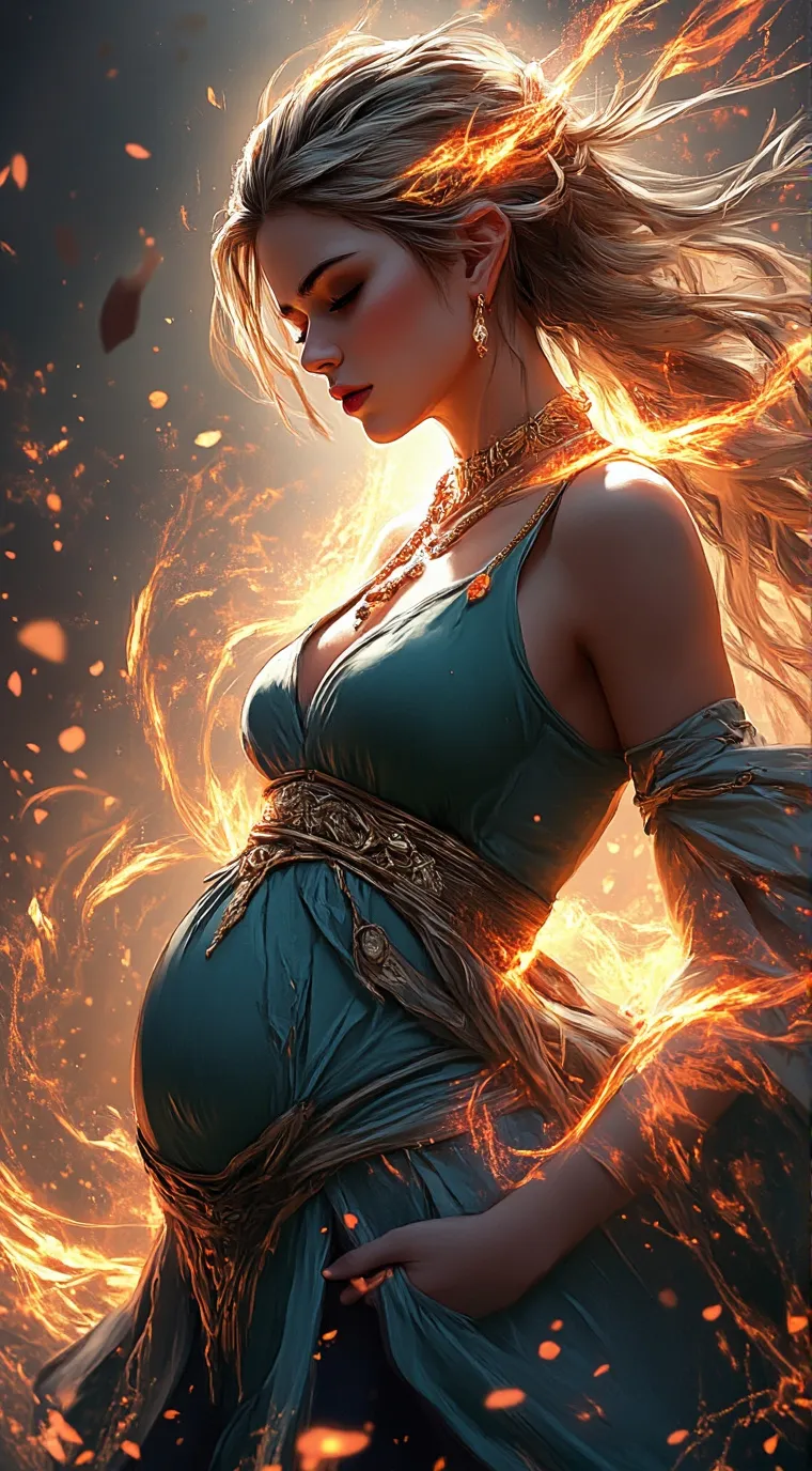 ai character:  pregnant friend background