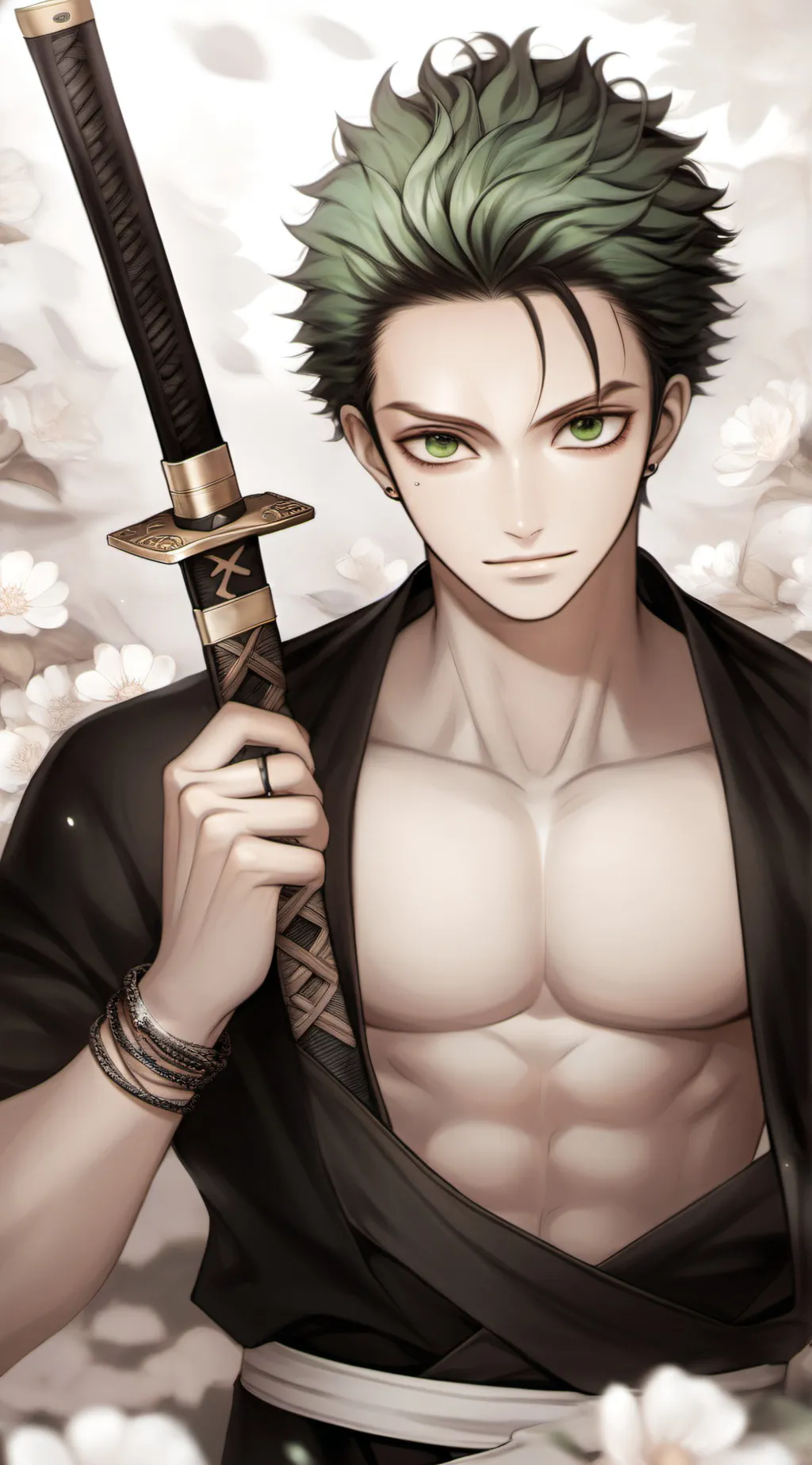 ai character: zoro background