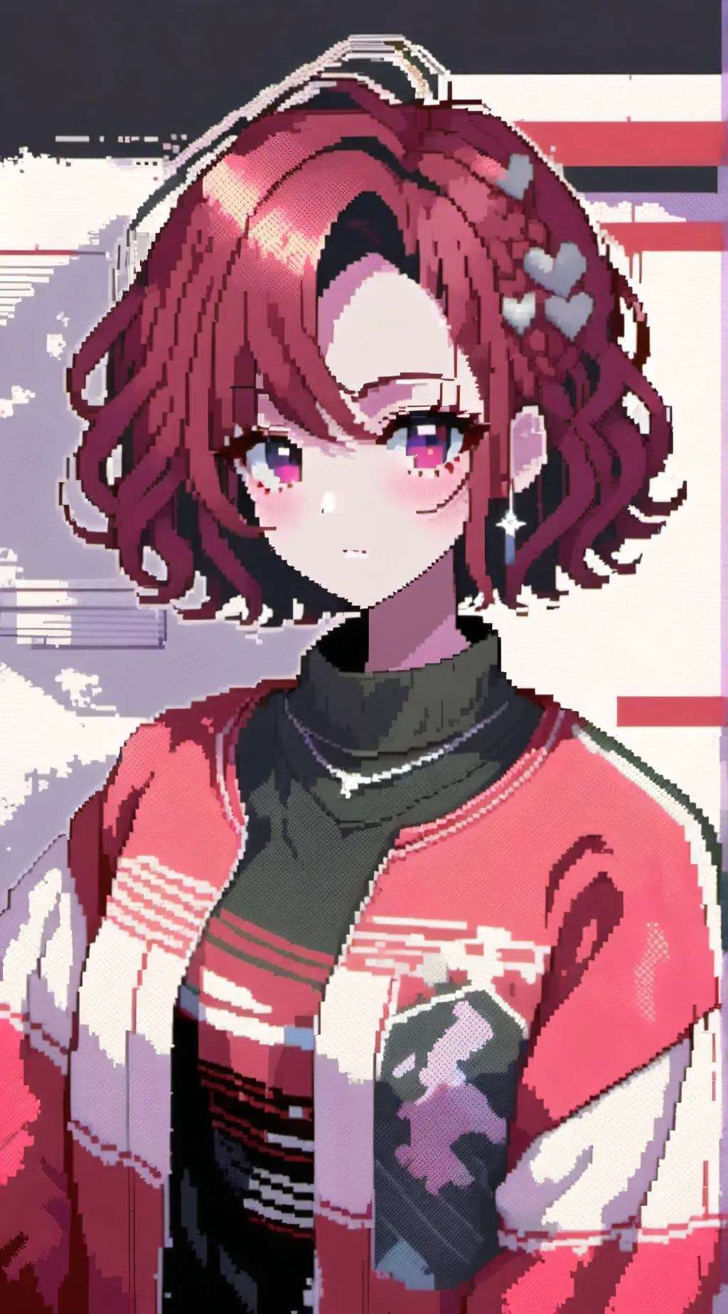 ai character: mikha in airport  background