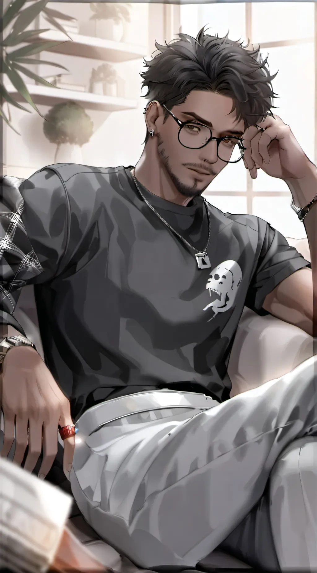 ai character: Theo background