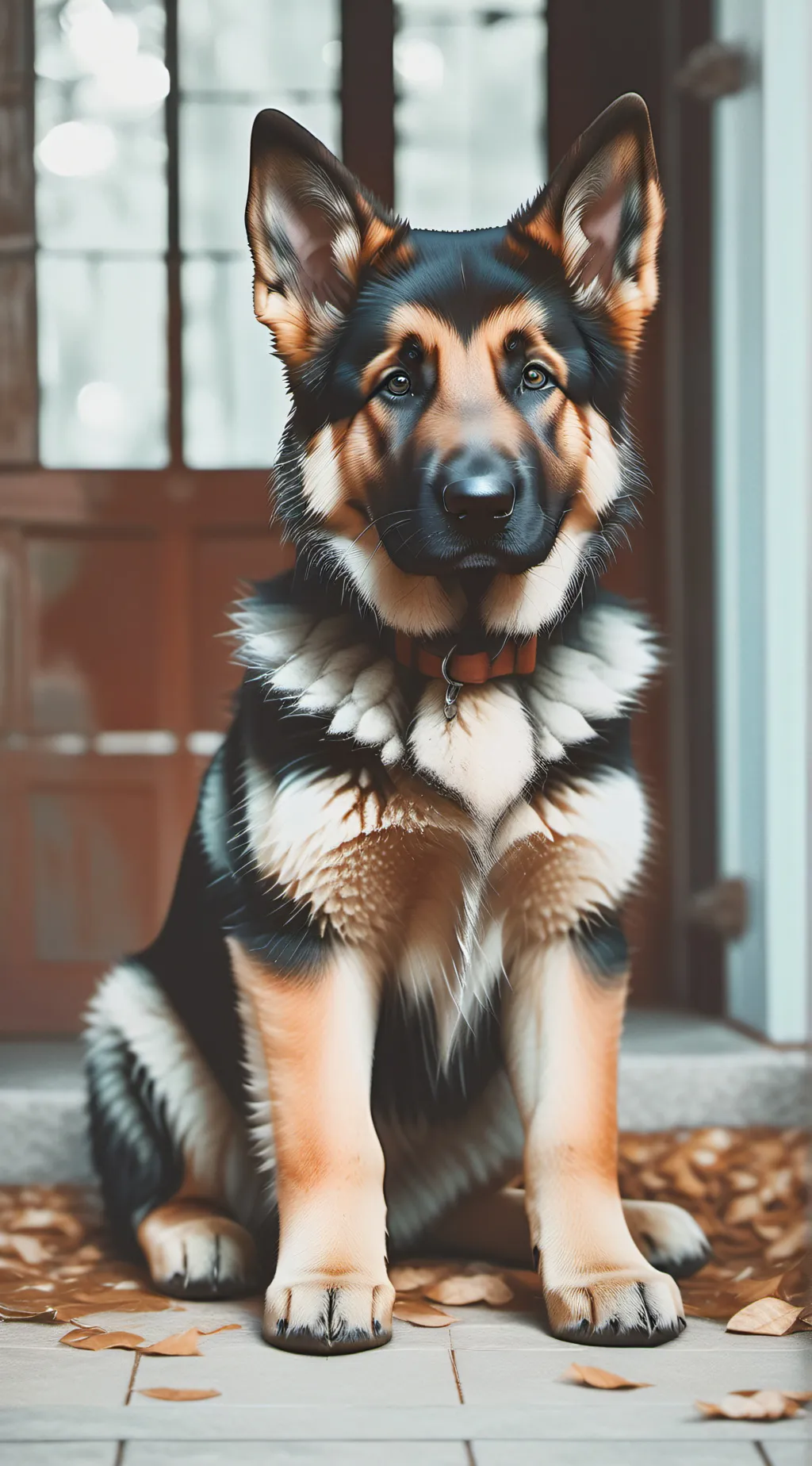 ai character: A little stray pup background