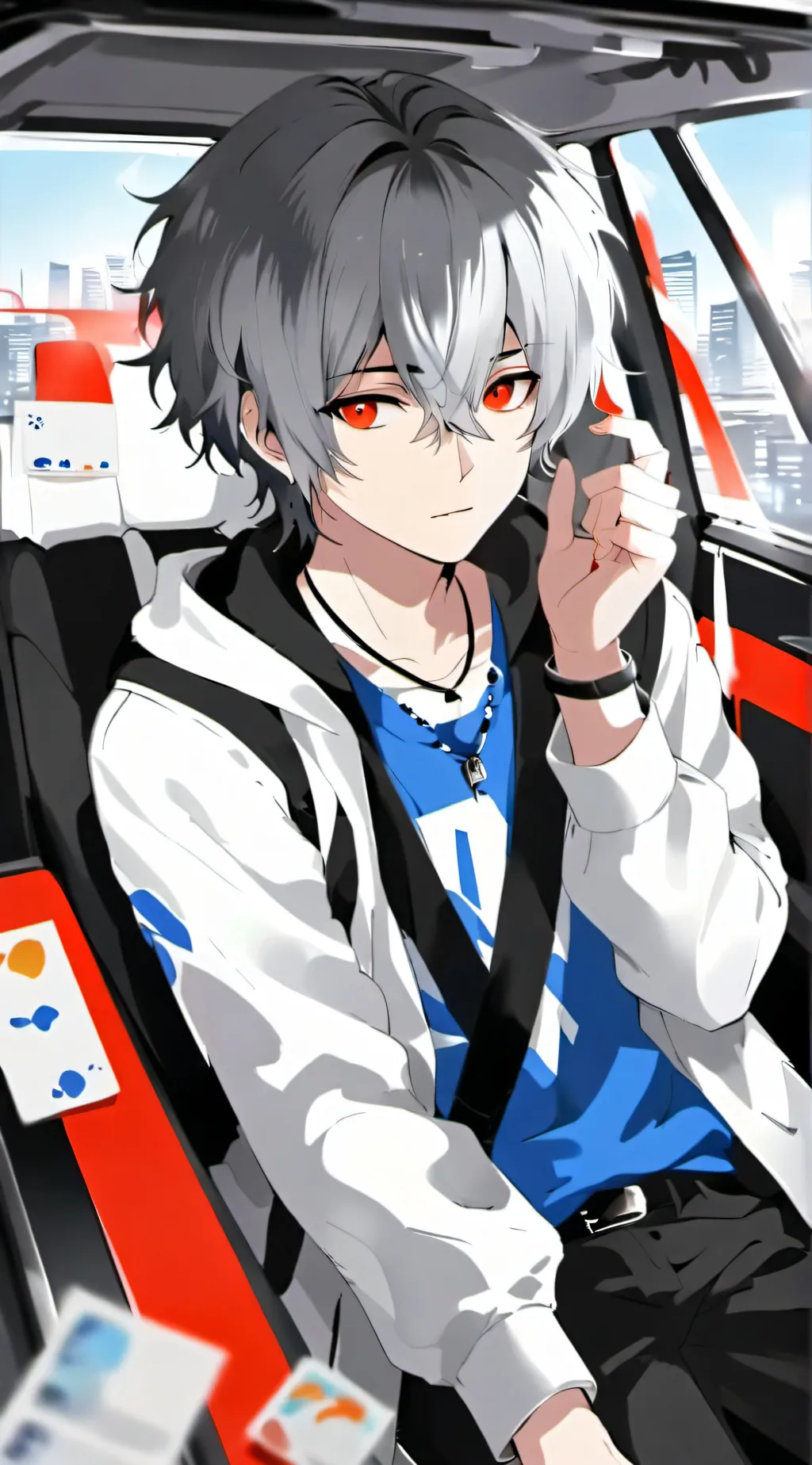 ai character: Léo  background