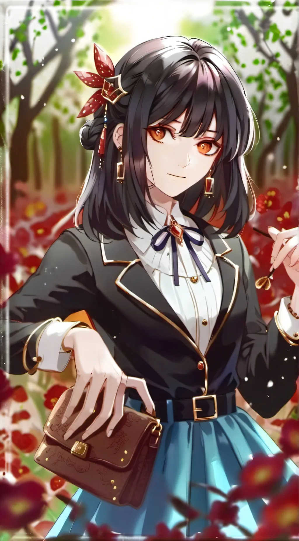 ai character: 爱鬯櫻 background