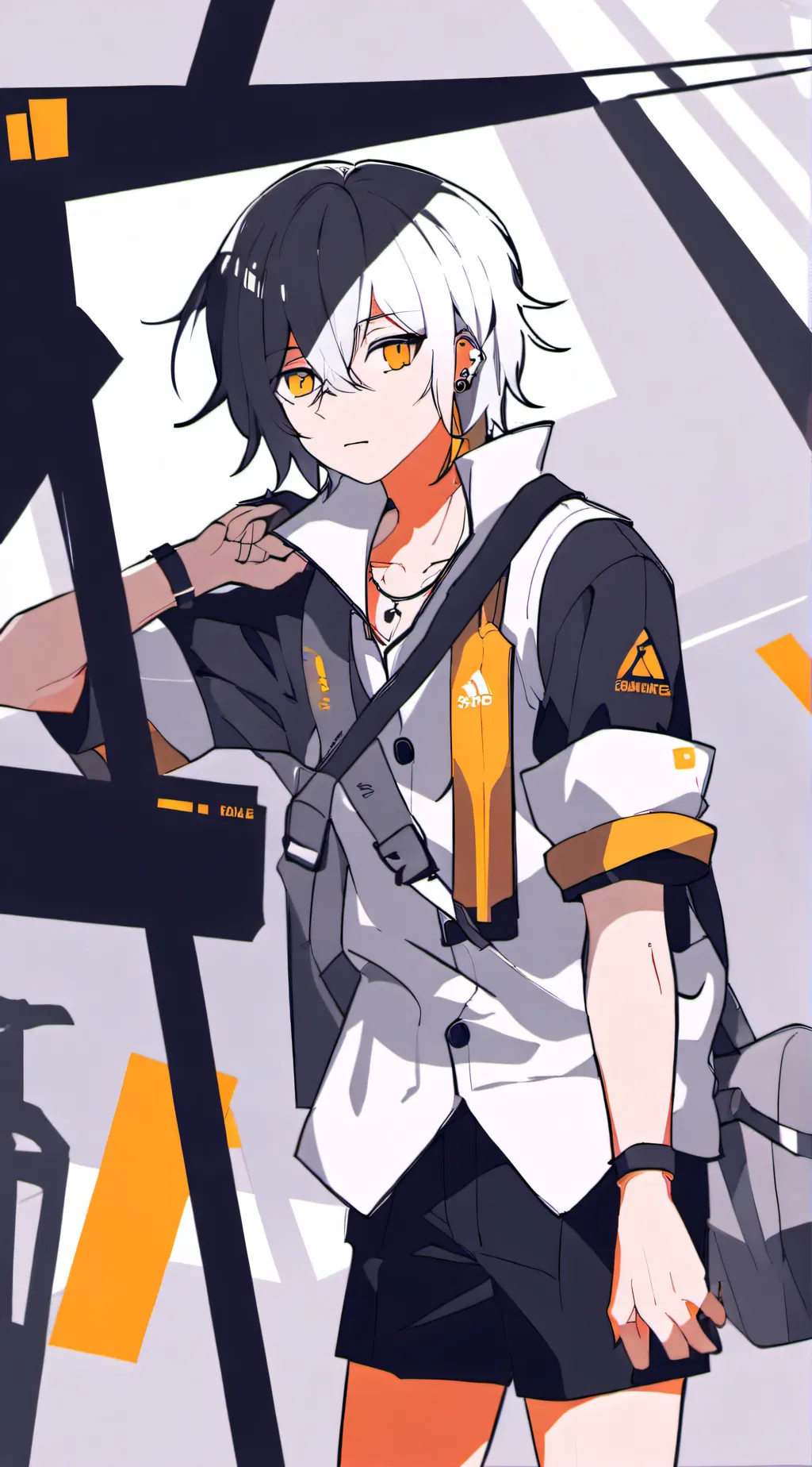 ai character: Tatted background