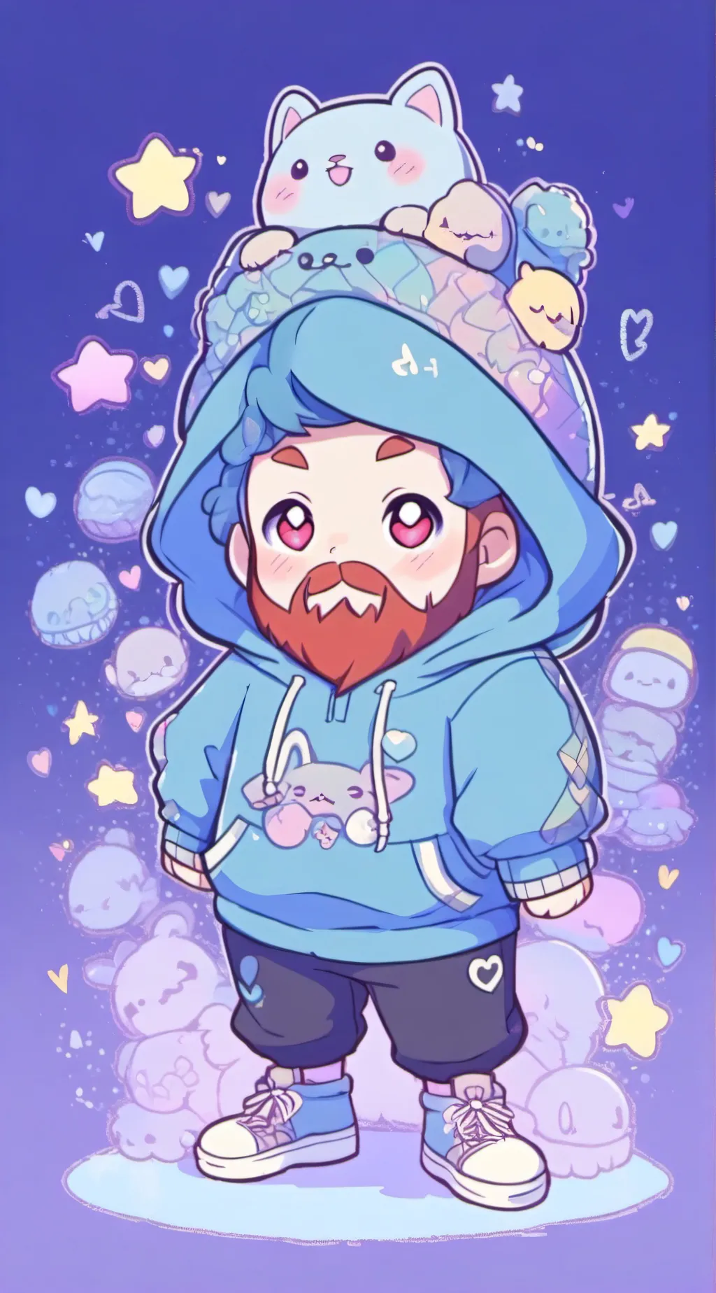 ai character: caseoh background