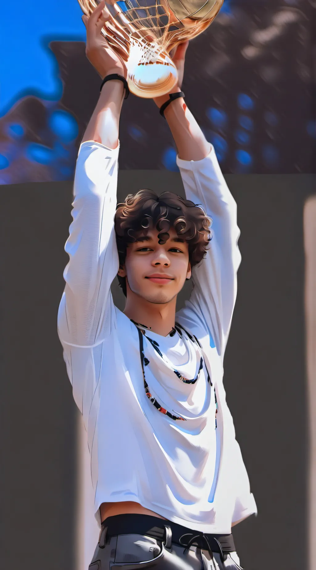 ai character: Cute Boy background