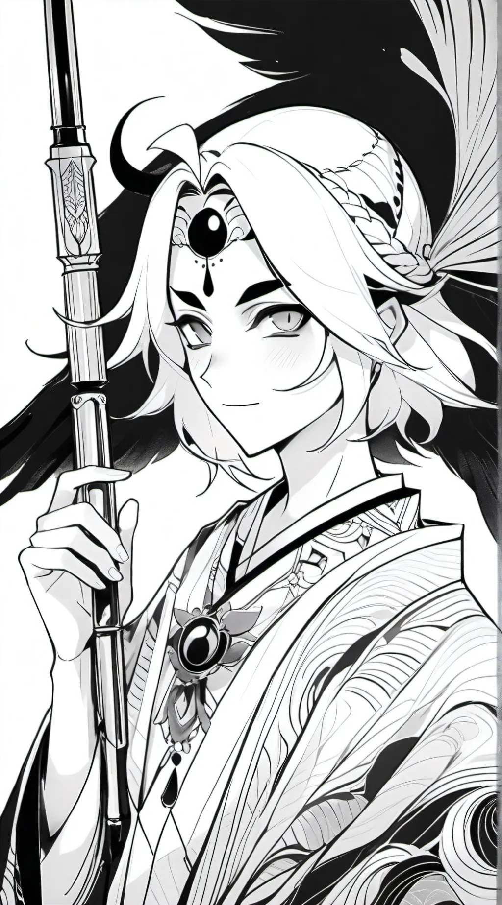 ai character: you and Luci wow background