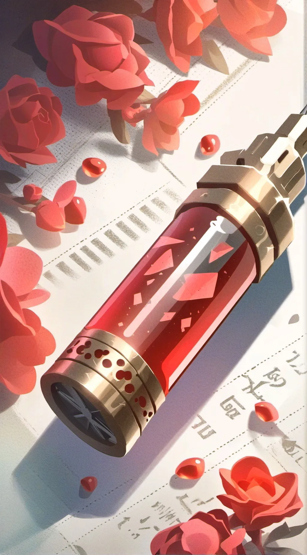 ai character: syringe background