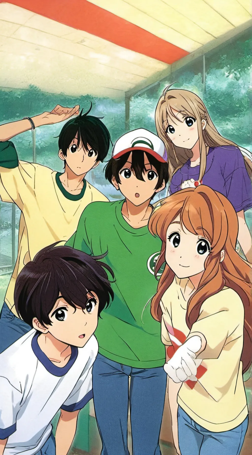 ai character: friend group six background