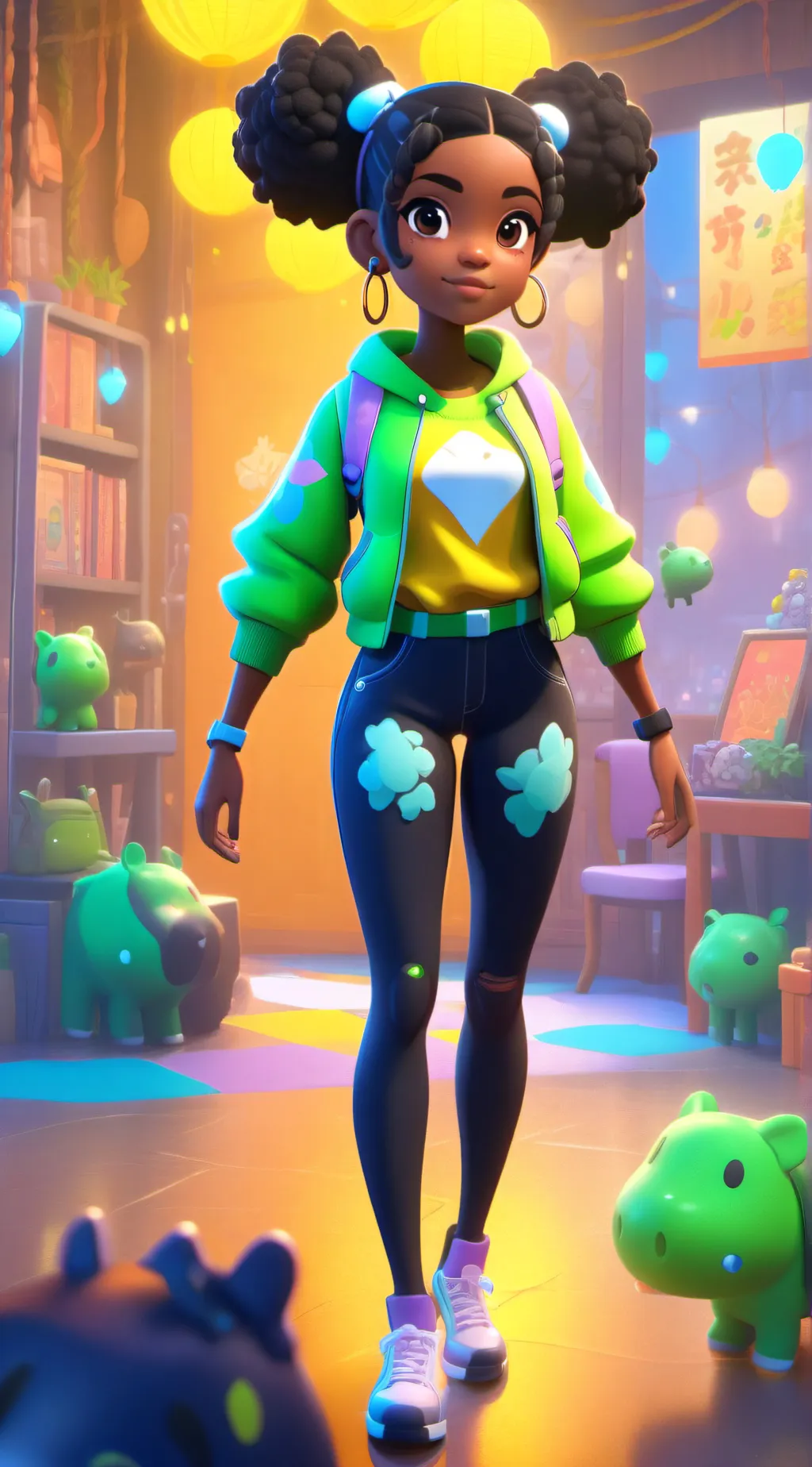 ai character: Amanda background